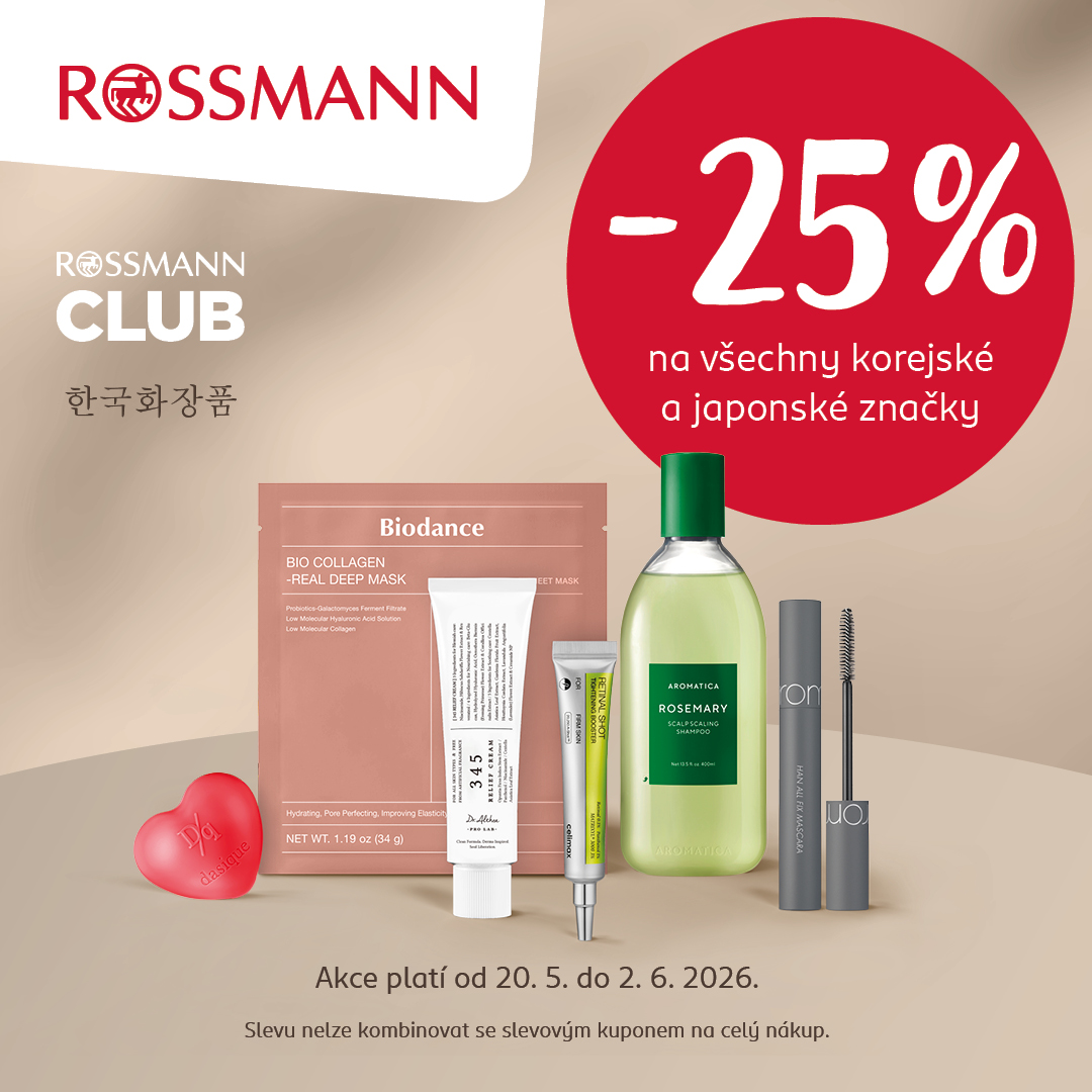 -25 % na všechny korejské a japonské značky